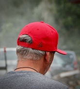 Hat with nail Latvian - red