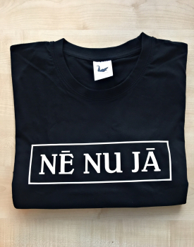  T-shirt "Nē nu jā" female black