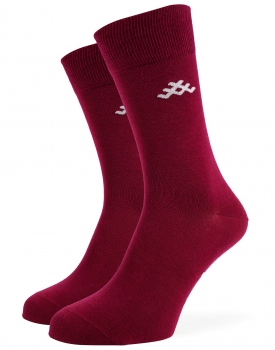 Socks "Austra" carmine red