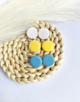 Stud earrings set "Sea"