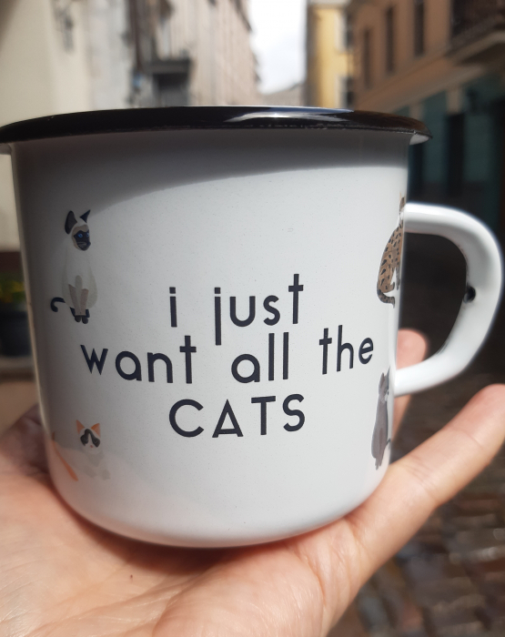 Mug &quot;I just want all the cats&quot;