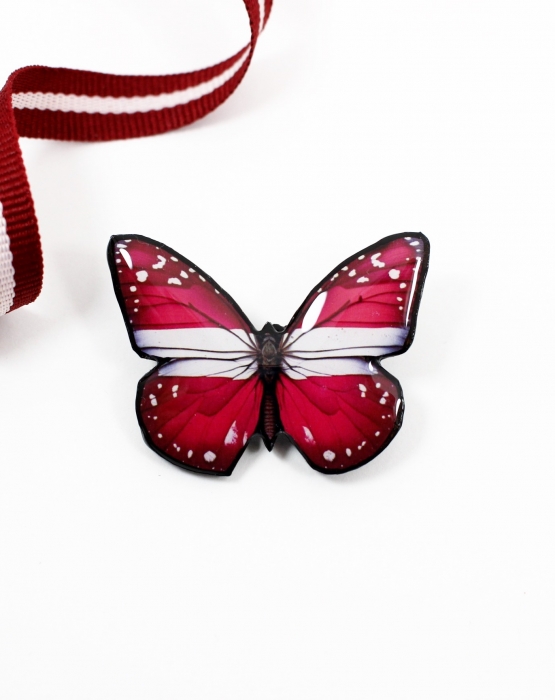 Brooch &quot;Butterfly Latvia&quot;