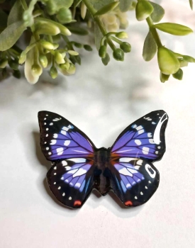 Brooch "Purple butterfly"